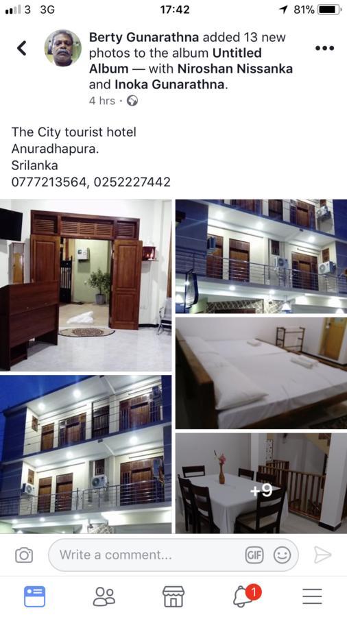 The City Tourist Hotel Anuradhapura Exterior foto